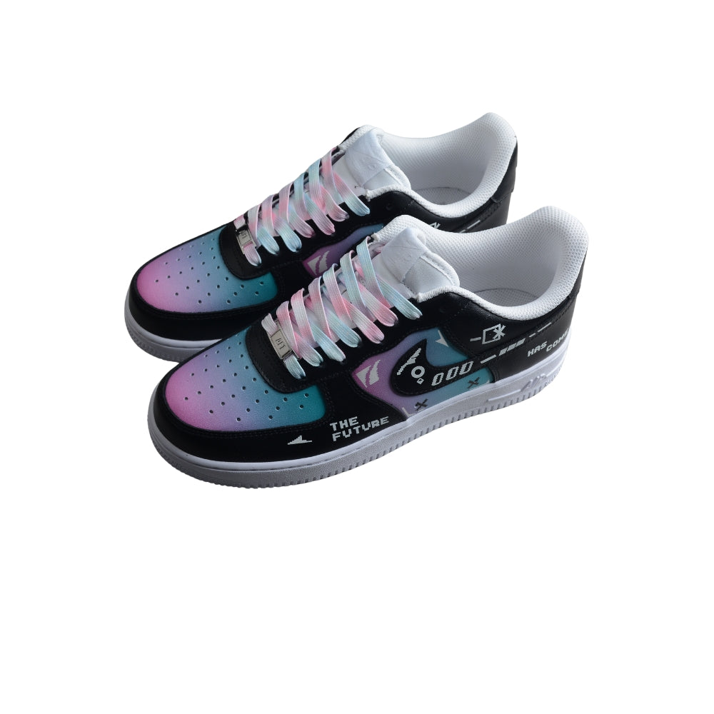 NEW AIR FORCE 1 BLACK AND PURPLE