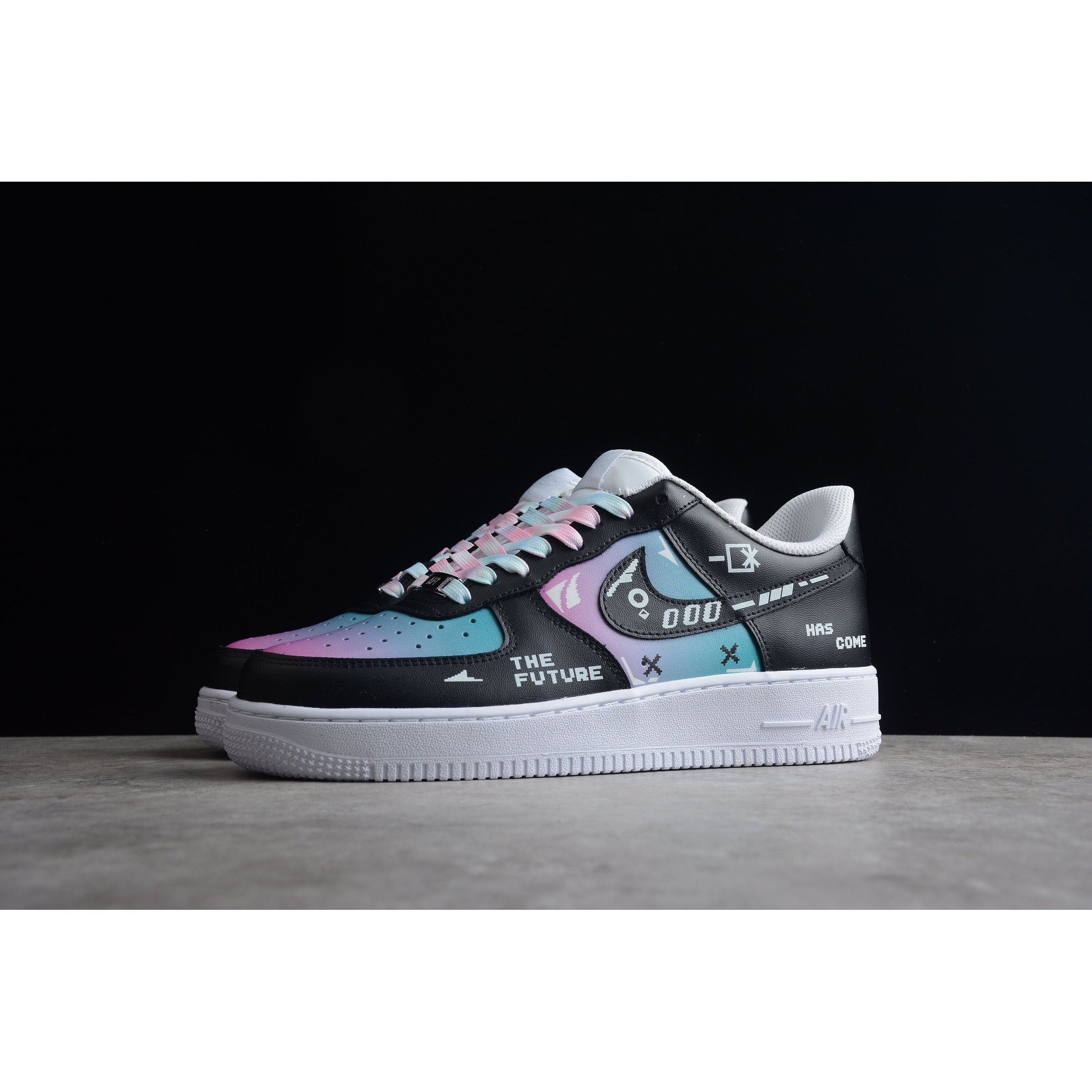 NEW AIR FORCE 1 BLACK AND PURPLE