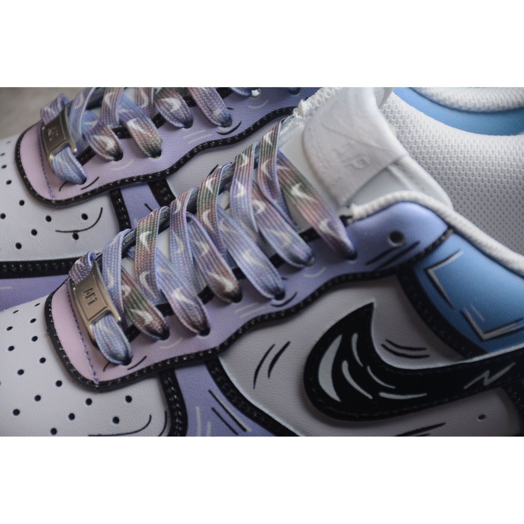 NEW AIR FORCE 1 PURPLE AND WHITE